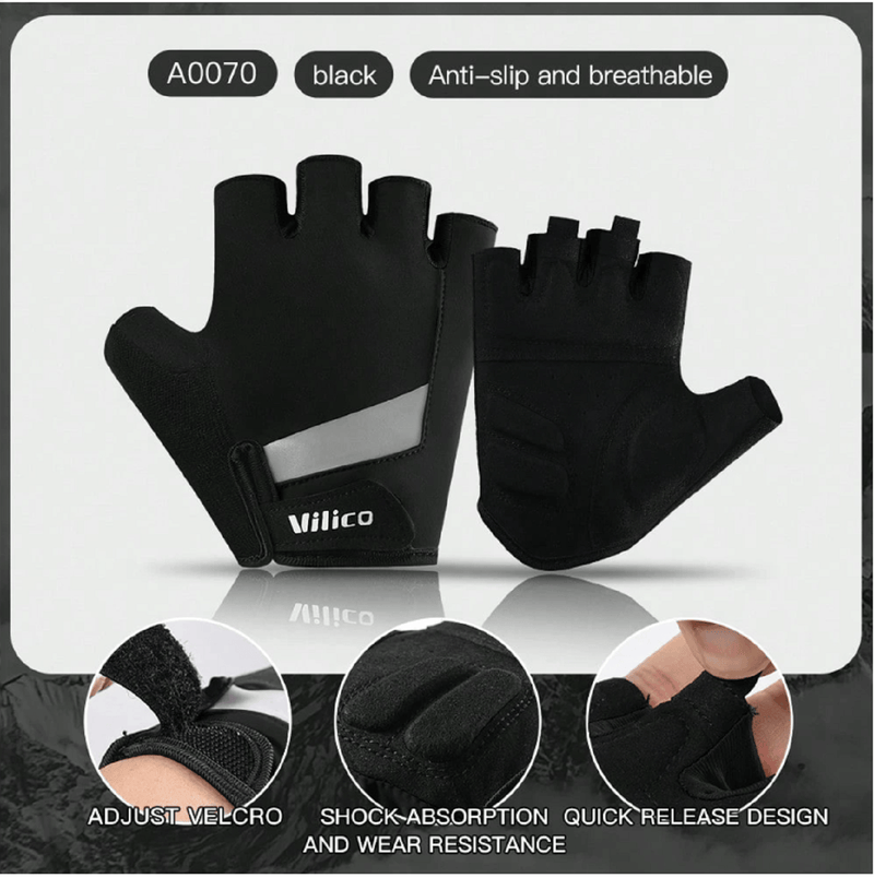 Half-Finger Cycling Gloves – Breathable Sun Protection TJ6268 by ECOTREK