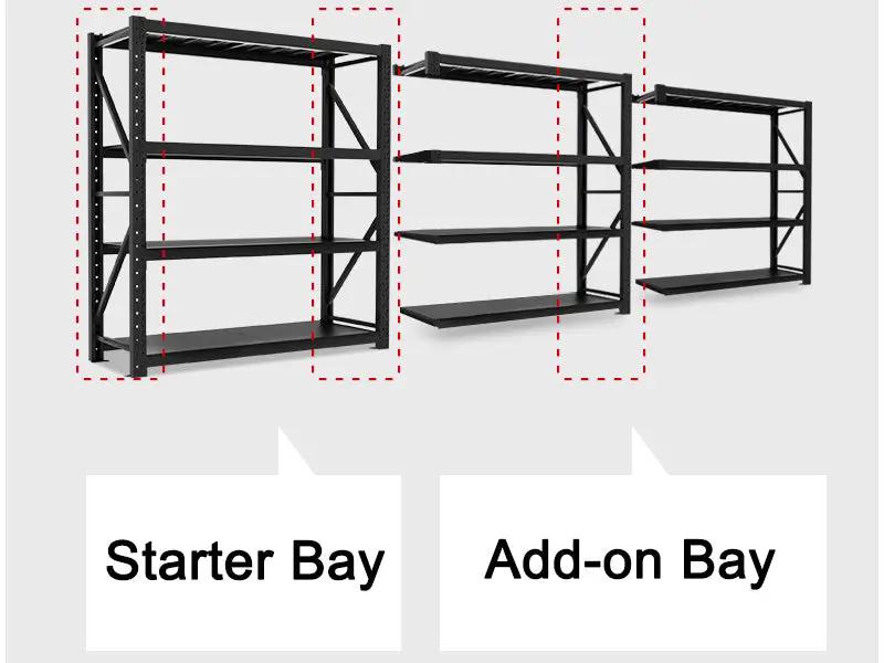Heavy Duty Storage Shelving Warehouse Shelf Shelves Racking Racks 200*200*60cm Starter/Add-on by dealonline.co.nz