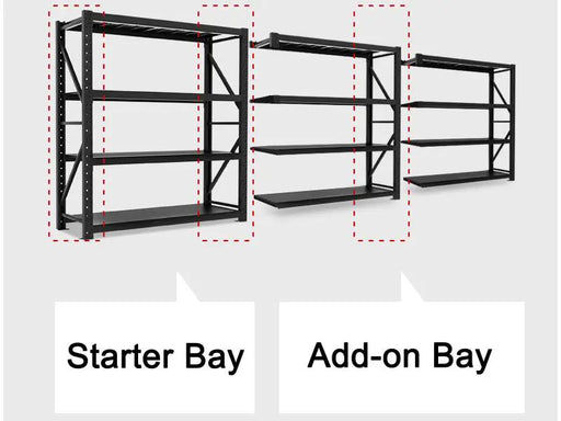 Storage Shelving Warehouse Shelf Shelves Racking Racks 200*200/150*50cm Starter/Add-on by dealonline.co.nz