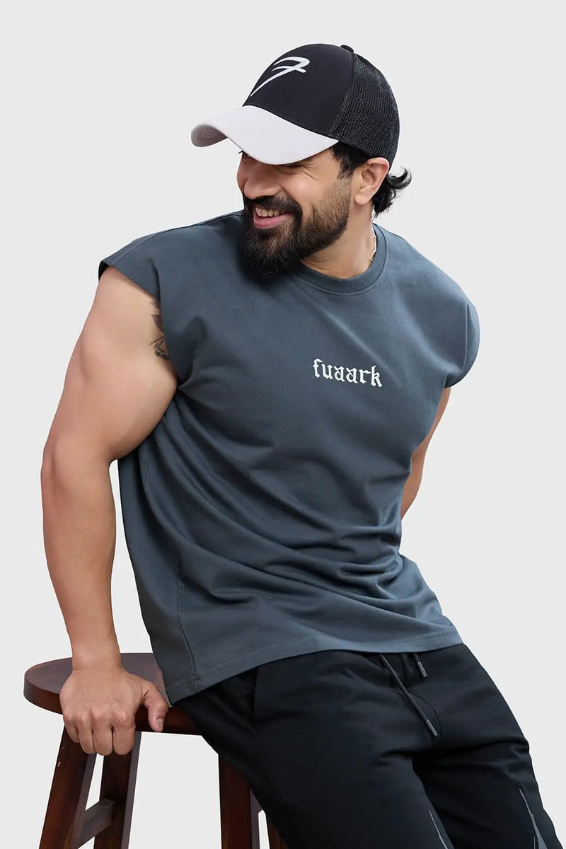 Blackout Capsleeves Tank Dark Grey by Fuaark Nz
