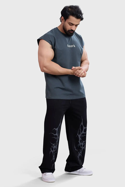 Blackout Capsleeves Tank Dark Grey by Fuaark Nz