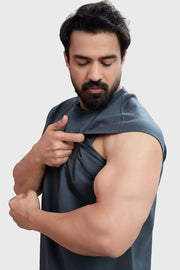 Blackout Capsleeves Tank Dark Grey by Fuaark Nz