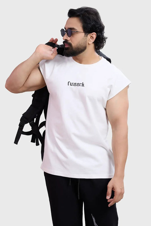 Blackout Capsleeves Tank White by Fuaark Nz