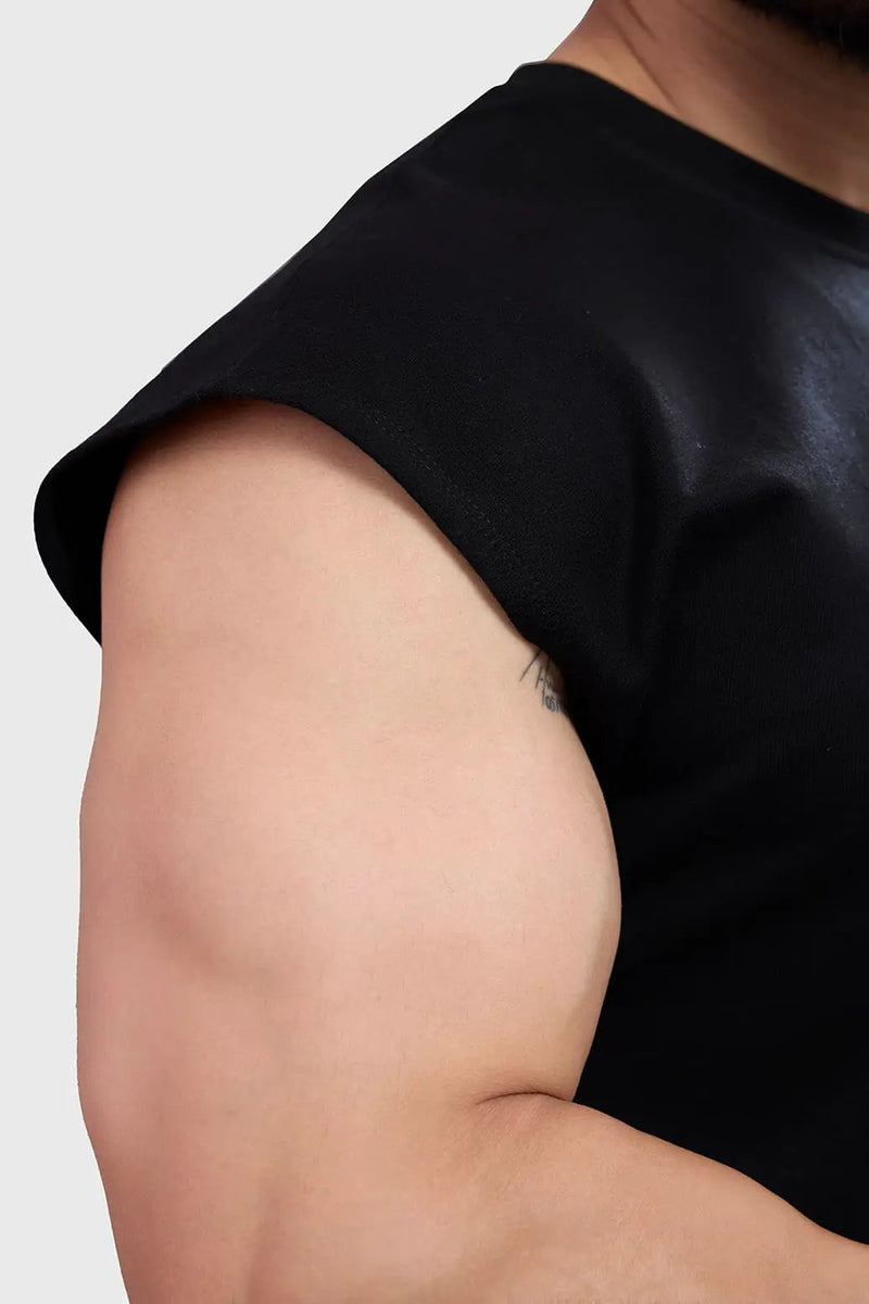 Blackout Capsleeves Tank Black by Fuaark Nz