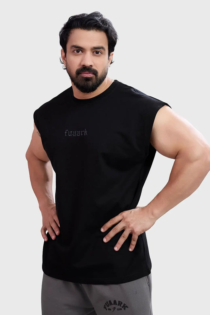 Blackout Capsleeves Tank Black by Fuaark Nz