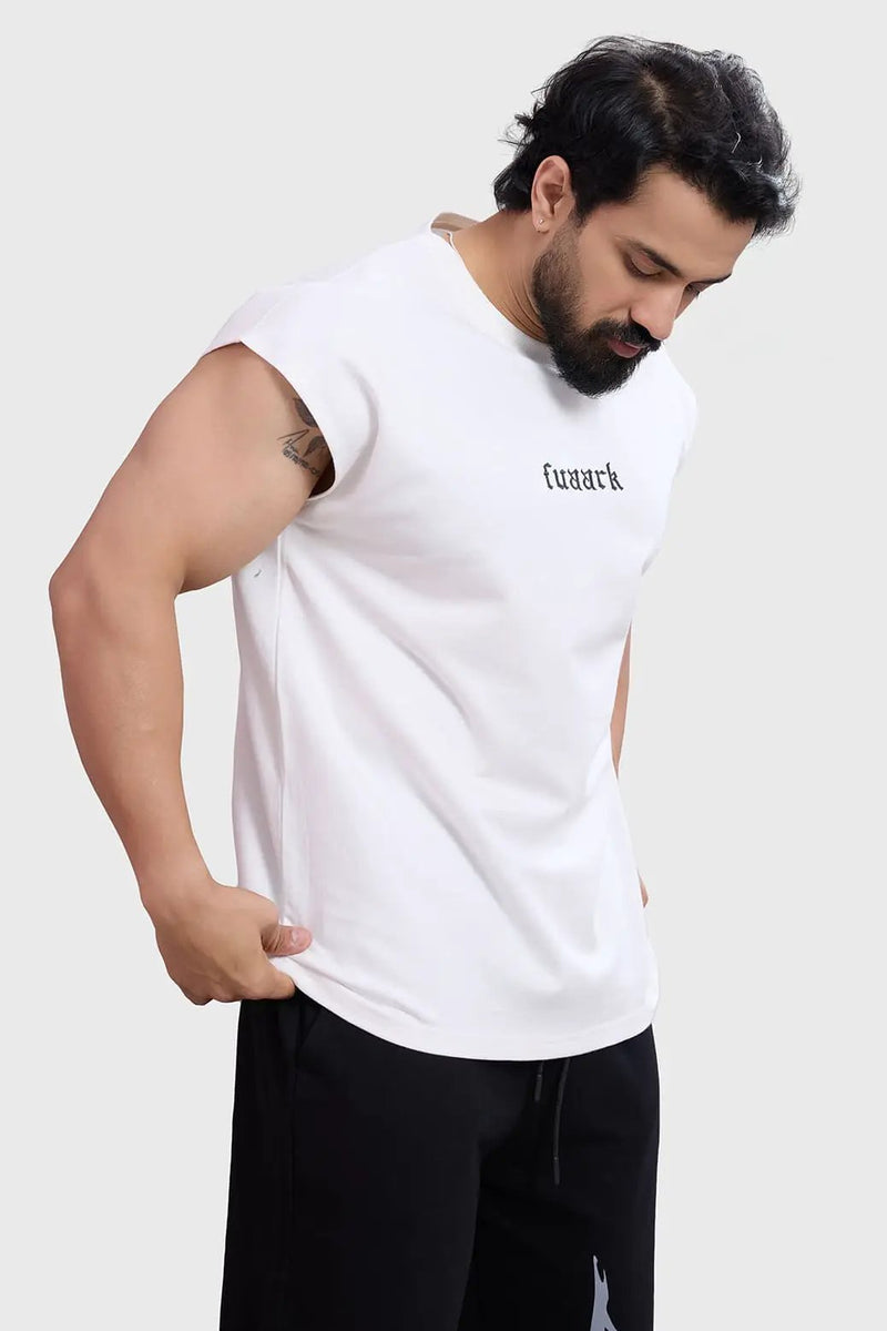 Blackout Capsleeves Tank White by Fuaark Nz