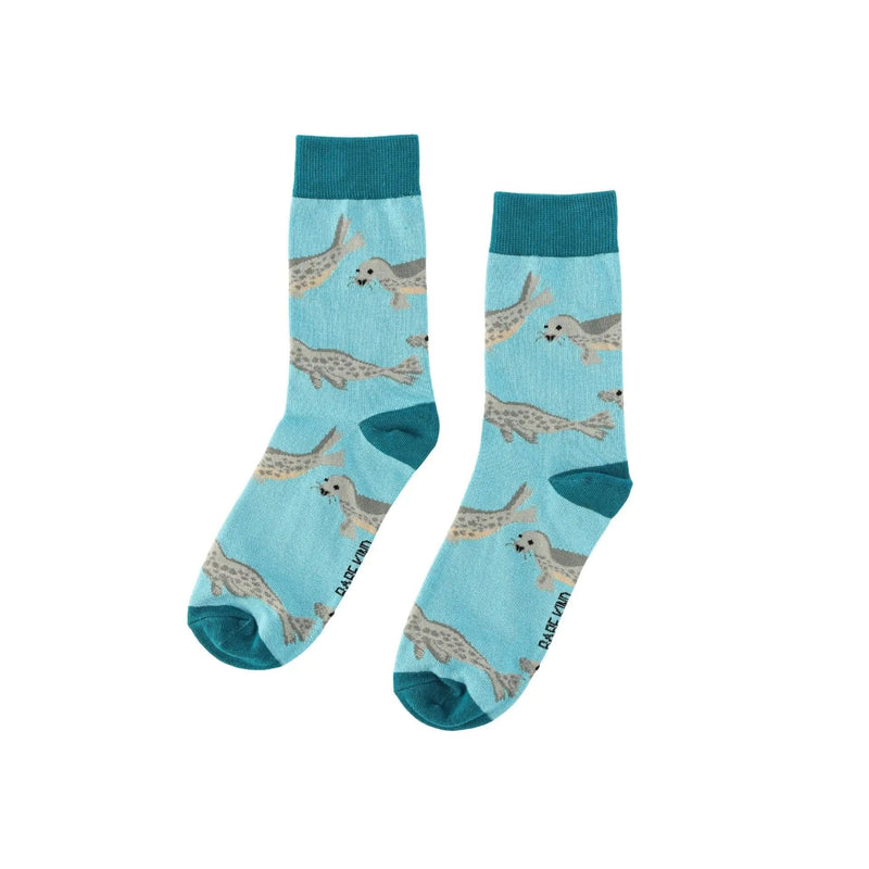 Save the Blue Seals Bamboo Socks by Barekind NZ