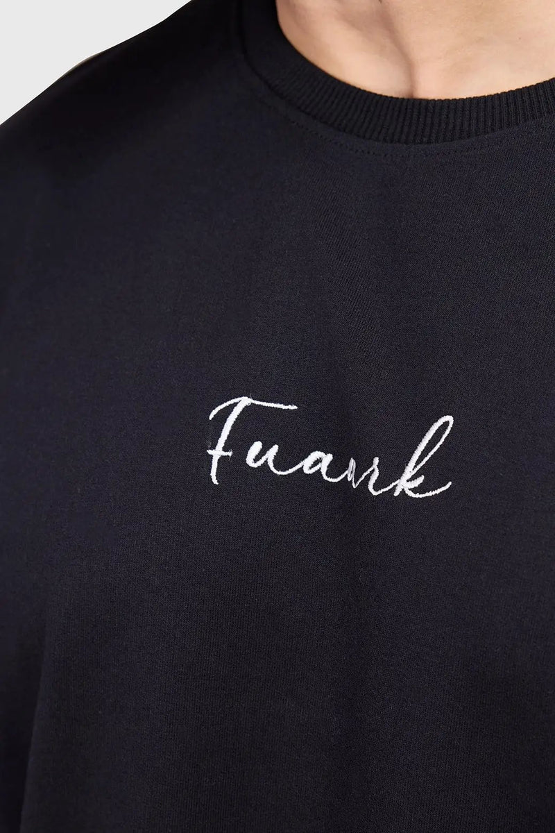 Bold Oversized T-shirt Black by Fuaark Nz