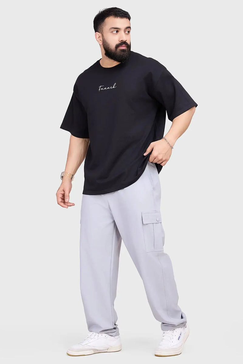Bold Oversized T-shirt Black by Fuaark Nz