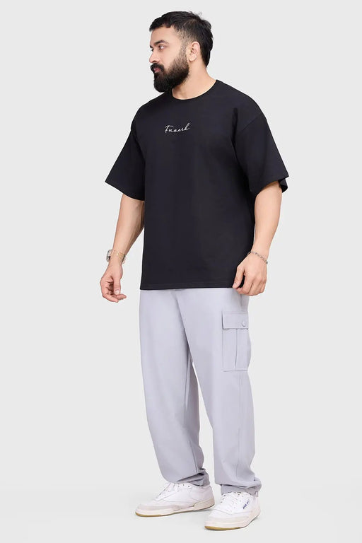 Bold Oversized T-shirt Black by Fuaark Nz