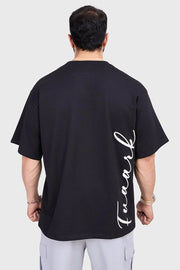 Bold Oversized T-shirt Black by Fuaark Nz