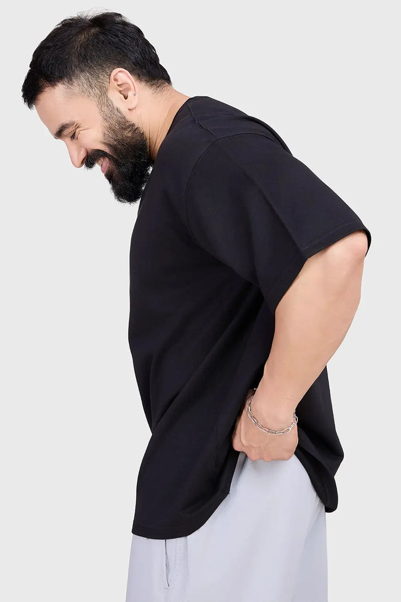 Bold Oversized T-shirt Black by Fuaark Nz