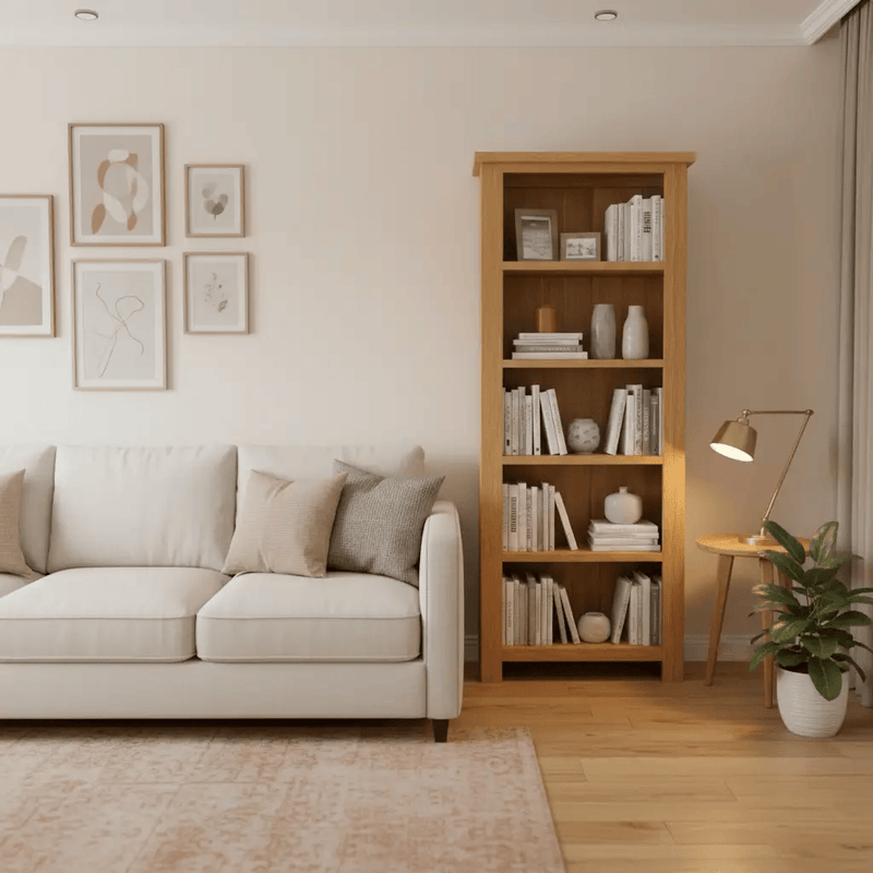 BroDeals Bookcase Oak Bookcase - 1800x600 Oak Bookcase - 1800x600