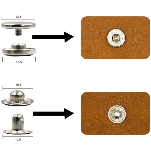 g8buynz g8buynz 120Sets Leather Snaps Button Kit - 0.49 inch Metal Button,6 Color Snap 120Sets Leather Snaps Button Kit - 0.49 inch Metal Button,6 Color Snap