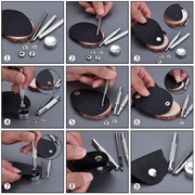 g8buynz g8buynz 120Sets Leather Snaps Button Kit - 0.49 inch Metal Button,6 Color Snap 120Sets Leather Snaps Button Kit - 0.49 inch Metal Button,6 Color Snap
