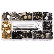g8buynz g8buynz 120Sets Leather Snaps Button Kit - 0.49 inch Metal Button,6 Color Snap 120Sets Leather Snaps Button Kit - 0.49 inch Metal Button,6 Color Snap