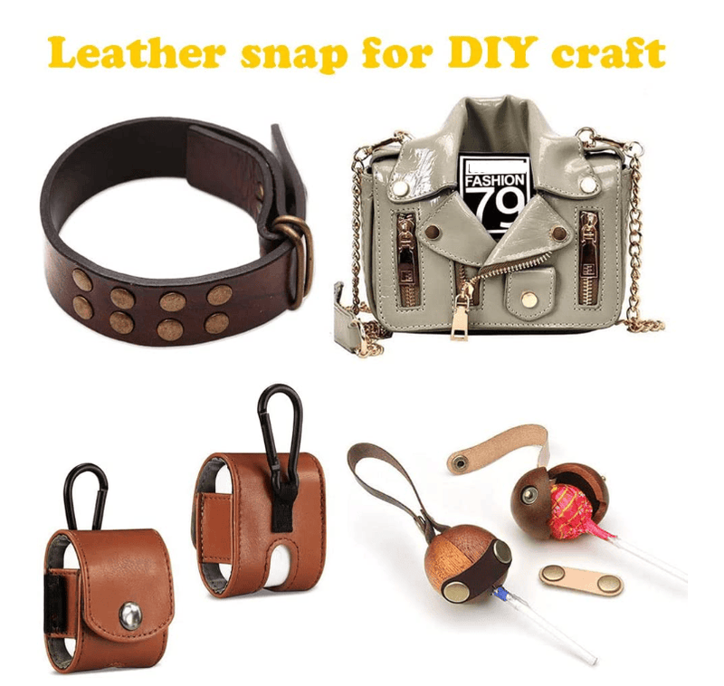 g8buynz g8buynz 120Sets Leather Snaps Button Kit - 0.49 inch Metal Button,6 Color Snap 120Sets Leather Snaps Button Kit - 0.49 inch Metal Button,6 Color Snap