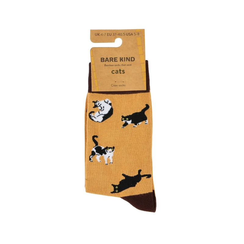 Barekind NZ Socks Save the Brown Cat Bamboo Socks Save the Brown Cat Bamboo Socks
