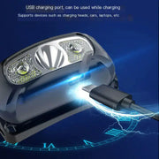 Rechargeable LED Headlamp with Motion Sensor - Hands-Free Outdoor Lighting by Mead's Supply & Equipment Outfitters limited