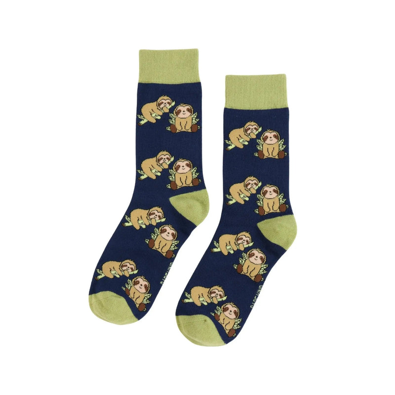 Save the Blue Sloth Bamboo Socks by Barekind NZ
