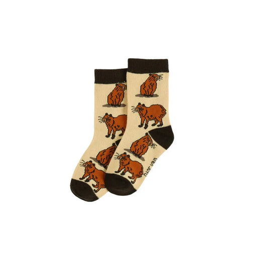 Save the Capybara Bamboo Socks for Kids by Barekind NZ