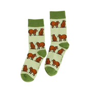 Barekind NZ Socks Save the Green Capybara Bamboo Socks Save the Green Capybara Bamboo Socks