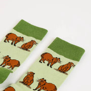 Save the Green Capybara Bamboo Socks by Barekind NZ