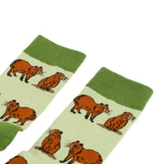 Barekind NZ Socks Save the Green Capybara Bamboo Socks Save the Green Capybara Bamboo Socks