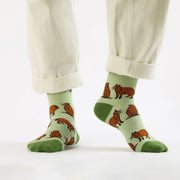 Barekind NZ Socks Save the Green Capybara Bamboo Socks Save the Green Capybara Bamboo Socks