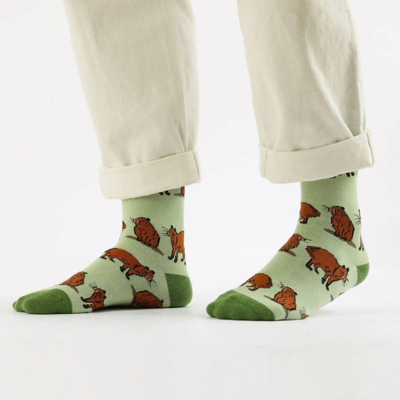 Barekind NZ Socks Save the Green Capybara Bamboo Socks Save the Green Capybara Bamboo Socks