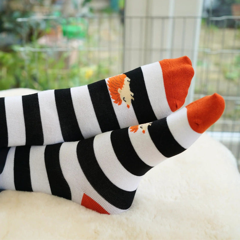 Save the Striped Hedgehog Bamboo Socks by Barekind NZ