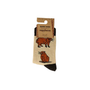 Save the Capybara Bamboo Socks for Kids by Barekind NZ