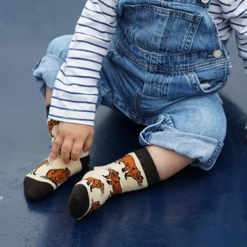 Save the Capybara Bamboo Socks for Kids by Barekind NZ