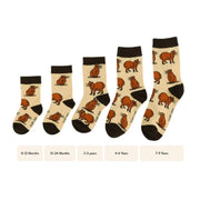 Save the Capybara Bamboo Socks for Kids by Barekind NZ