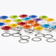 g8buynz 400PCS 5mm Colored Metal Eyelet Grommet Kit with Setting Tool, Painted Eyelets for Shoes, Leathercraft, Bags, Clothing & DIY Crafts 400PCS 5mm Colored Metal Eyelet Grommet Kit with Setting Tool, Painted Eyelets for Shoes, Leathercraft, Bags, Clothing & DIY Crafts