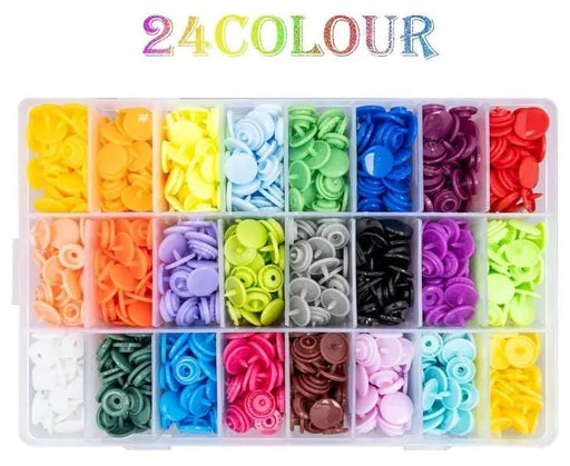 g8buynz 360pcs T5 Snap Button for Clothing/Crafting and Storage Box Organizer 24 Colors 360pcs T5 Snap Button for Clothing/Crafting and Storage Box Organizer 24 Colors