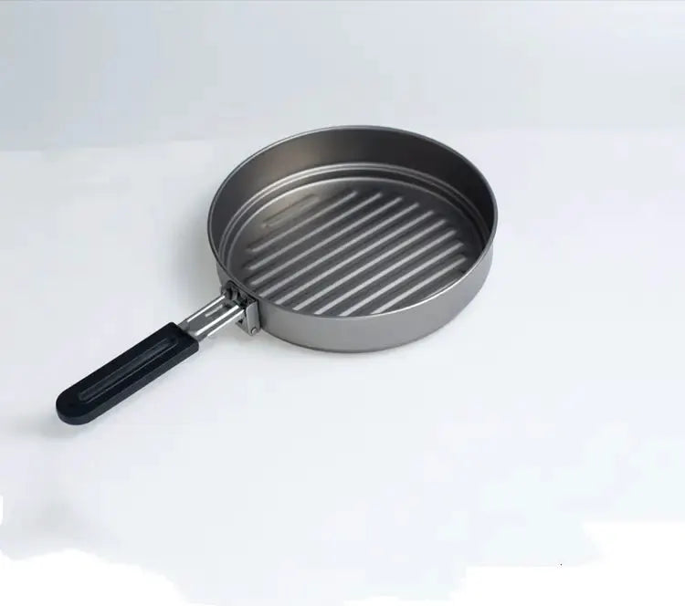 Folding Thickened Camping Pot with Two Handles by Mead's Supply & Equipment Outfitters limited