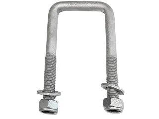 Square U-Bolt - M12 x 51 x 120mm - Grade 8.8 - Nuts Included by Trojan