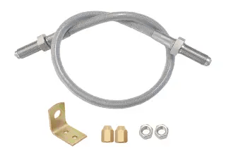 Trojan Trailer Brake Components S/S Tilt Boom Brake Hose Kit - 3/8" Male to 3/8" Male S/S Tilt Boom Brake Hose Kit - 3/8" Male to 3/8" Male