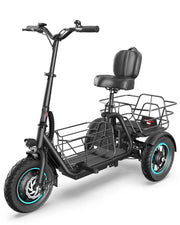 Kiwi eRide Kiwi eRide 3 Wheel Electric Scooter with Seat Gyroor C5 3 Wheel Electric Scooter with Seat Gyroor C5