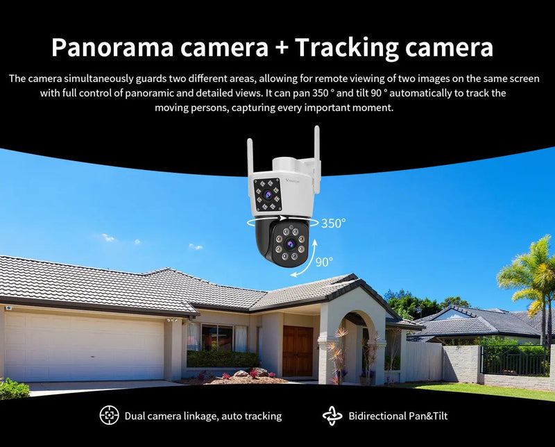 Vstarcam C662DR Security Camera Full Color Night Vision Dual Lens by salelink.co.nz