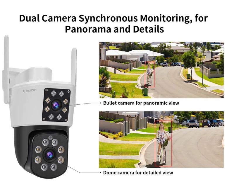Vstarcam C662DR Security Camera Full Color Night Vision Dual Lens by salelink.co.nz