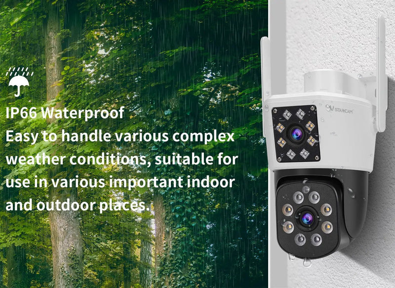 Vstarcam C662DR Security Camera Full Color Night Vision Dual Lens by salelink.co.nz