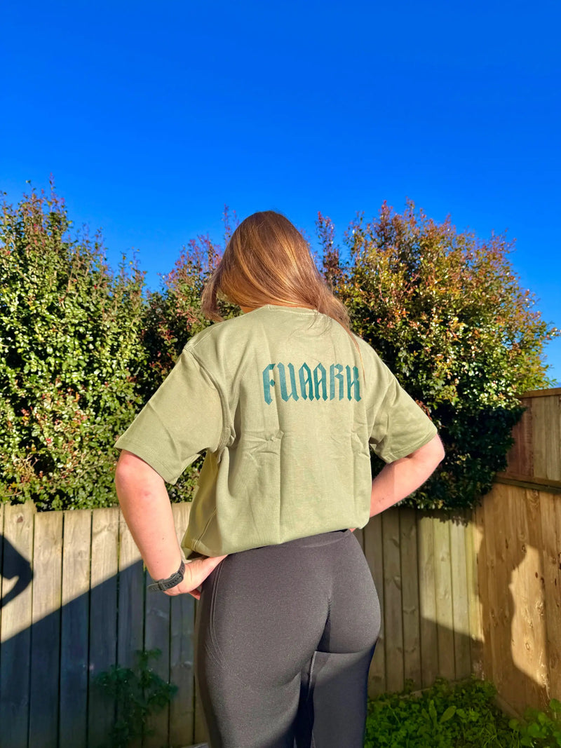 Unisex Regime Oversized T-shirts Sage Green by Fuaark Nz