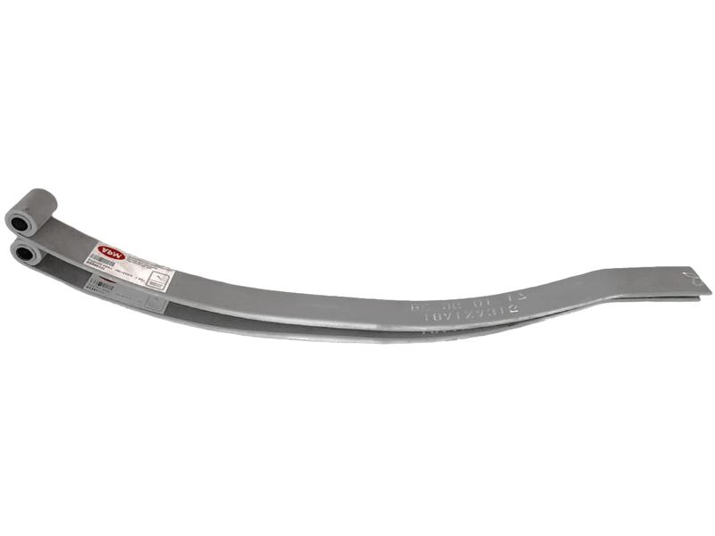Taper Leaf Slipper Spring - 2000kg pair (BE970815) with a paint-coated finish and 50mm width.