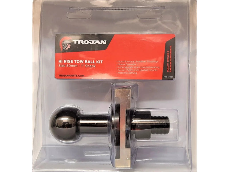 Hi-Rise Towball Kit - 1" Shank - 3500kg by Trojan
