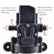 60W 12V 80PSI Water Pump High Pressure 5L/Min Self-Priming Caravan Camping Boat by salelink.co.nz