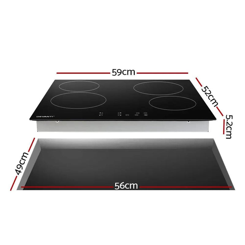 SportZone.co.nz Appliances > Kitchen Appliances > Cooktops & Stoves Devanti Electric Ceramic Cooktop 60cm Touch Control Devanti Electric Ceramic Cooktop 60cm Touch Control