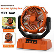 Outdoor Camping Fan with Power Bank and LED Light - Portable 3-Speed Fan by Mead's Supply & Equipment Outfitters limited