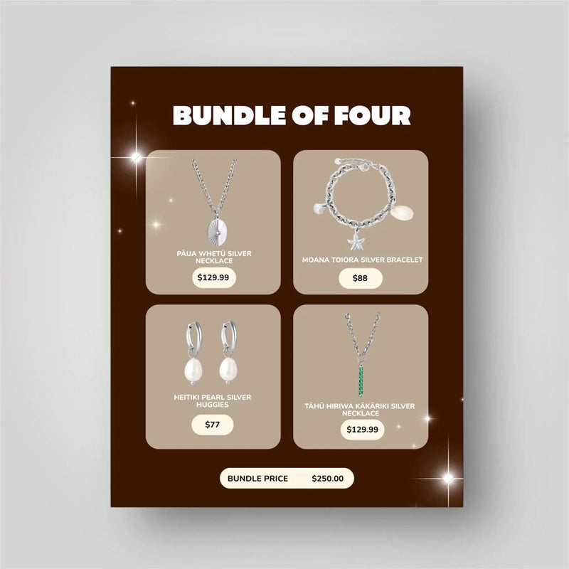Tahana Bundle of Four (Pick Any 4 items from our entire website) - Limited Edition by Tahana Jewellery